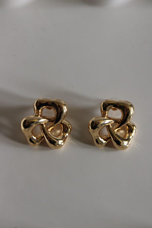 large gold earings