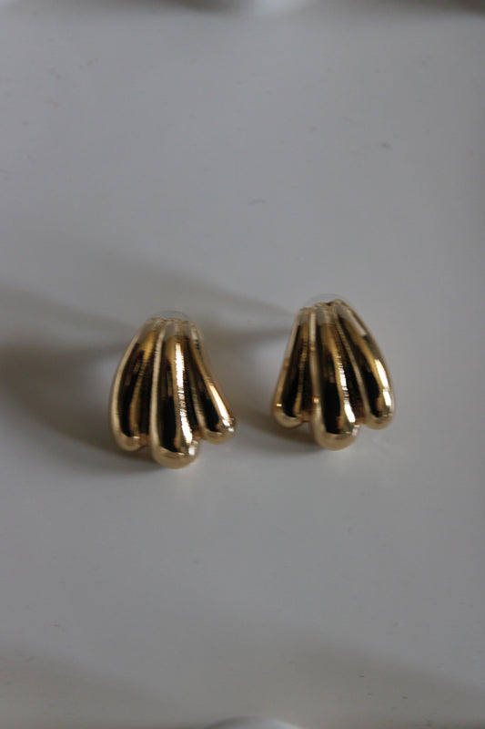 large gold earings